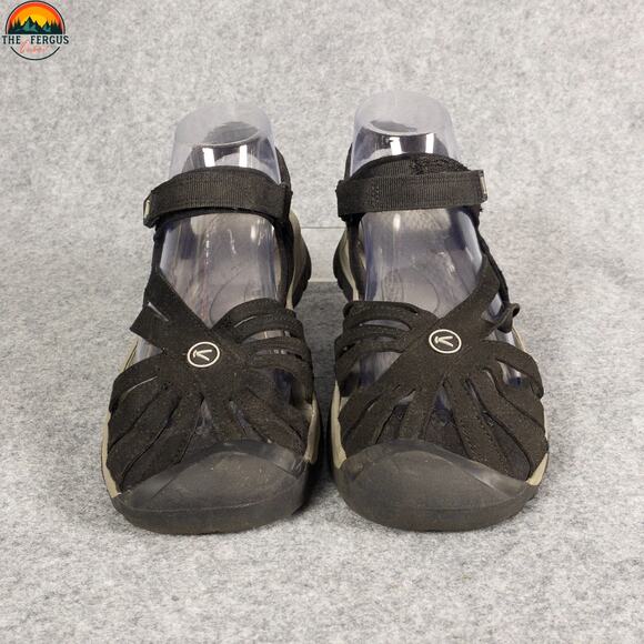 Keen Rose Strappy Sandals Black Adjustable Hook And Loop 1008783 Women's Size 8 - Picture 2 of 12